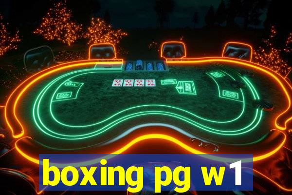 boxing pg w1